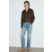 Mango straight leg jeans - mediumblauw