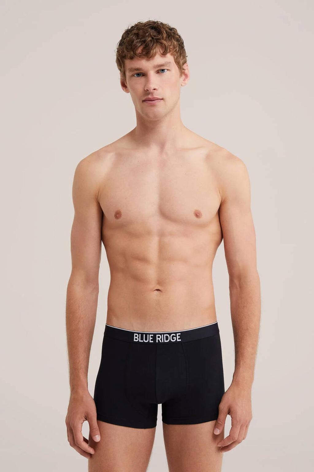WE Fashion Blue Ridge boxershorts - zwart (set van 3)