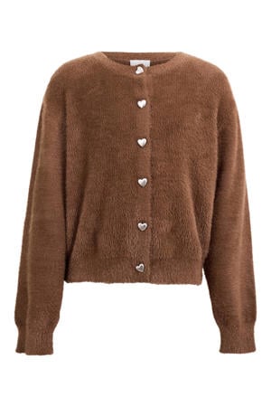 gebreide vest - bruin