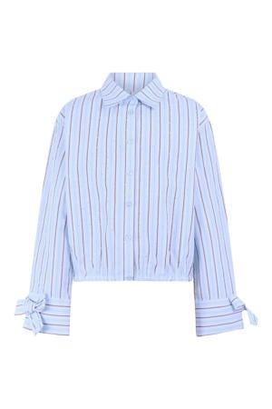 gestreepte blouse - lichtblauw
