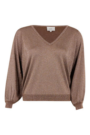 top met glitters - brons