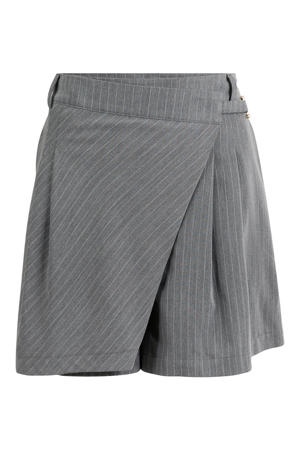 skort met krijtstreep - grijs