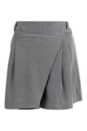 skort met krijtstreep - grijs