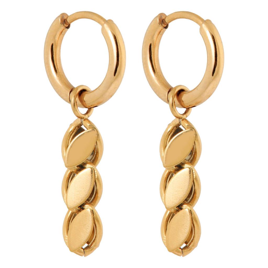Label Kiki gold plated oorbellen Spirit Hoops