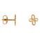 Label Kiki gold plated oorbellen Lotus Studs