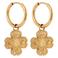 Label Kiki gold plated oorbellen Wish me Luck Hoops