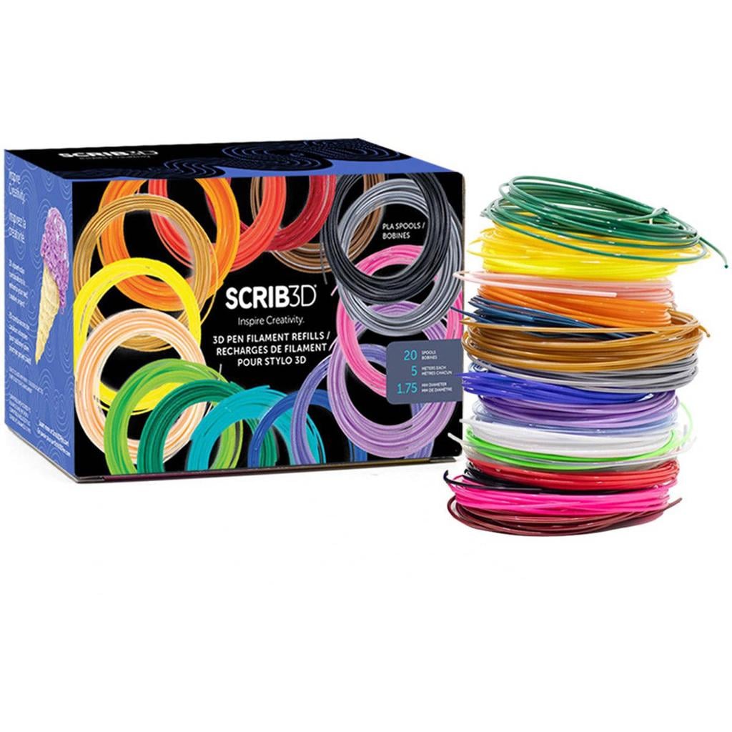 3Doodler Scrib3D PLA Plastic Bundle
