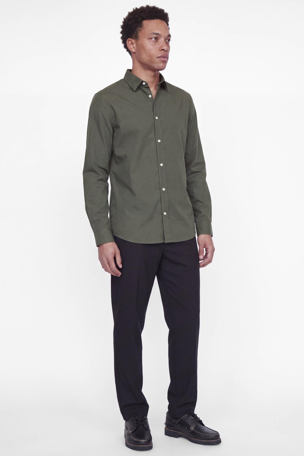 JJ REBEL slim fit overhemd - groen