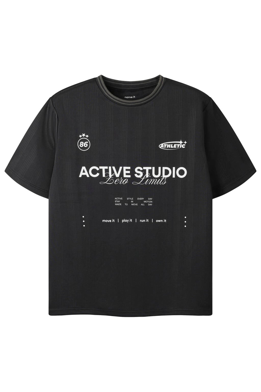 NAME IT KIDS sportshirt - zwart