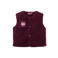 Z8 kids teddy gilet Lilou donkerrood