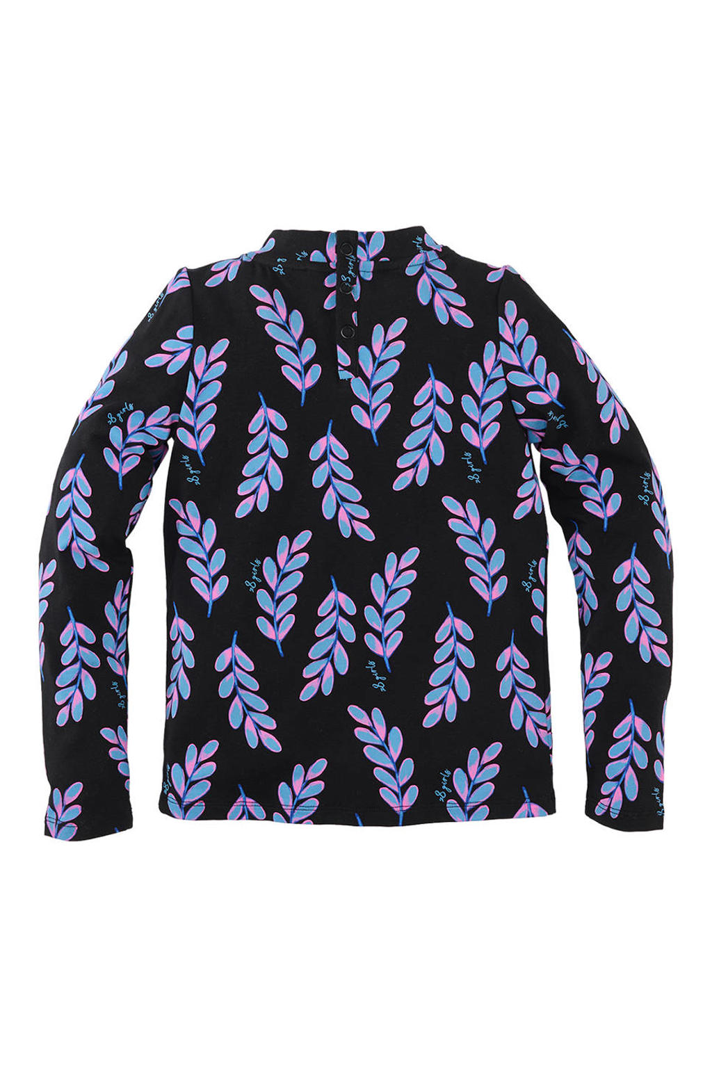 Z8 kids longsleeve Ellae donkerblauw/lichtblauw/roze