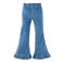 Z8 kids Hiba flared jeans met ruches - mediumblauw