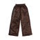 Z8 kids wide leg broek Elise met panterprint bruin
