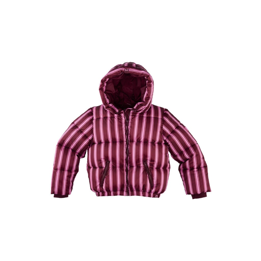 Z8 kids winterjas Lieveke donkerrood/roze