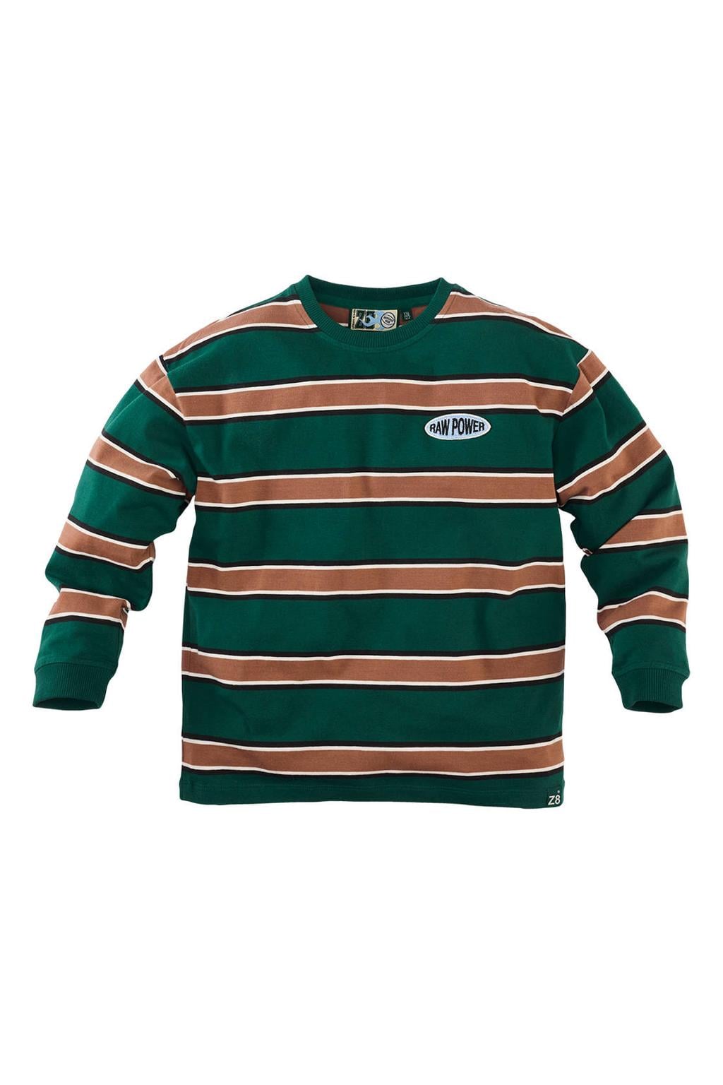 Z8 kids longsleeve Silvan groen/bruin