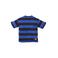 Z8 kids gestreept T-shirt Simeon donkerbruin/blauw