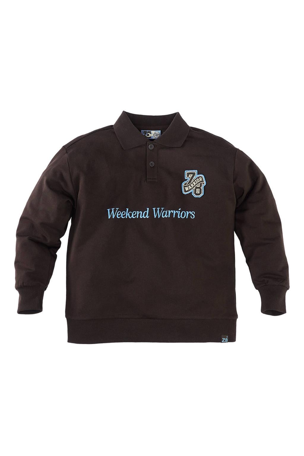 Z8 kids sweater Oscar donkerbruin