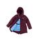 Z8 kids winterjas Arieke donkerrood