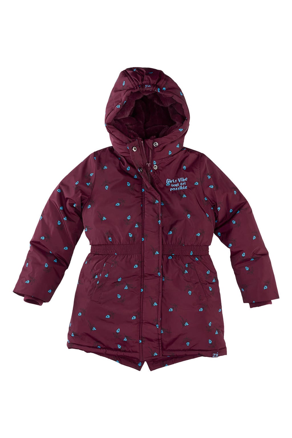 Z8 kids winterjas Arieke donkerrood