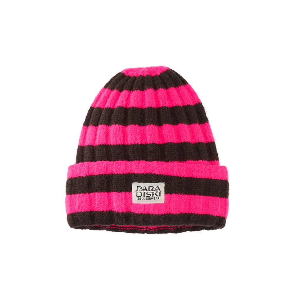 Z8 kids gebreide muts Tamar roze/bruin