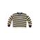 Z8 kids gestreepte sweater - donkerbruin/lichtgeel
