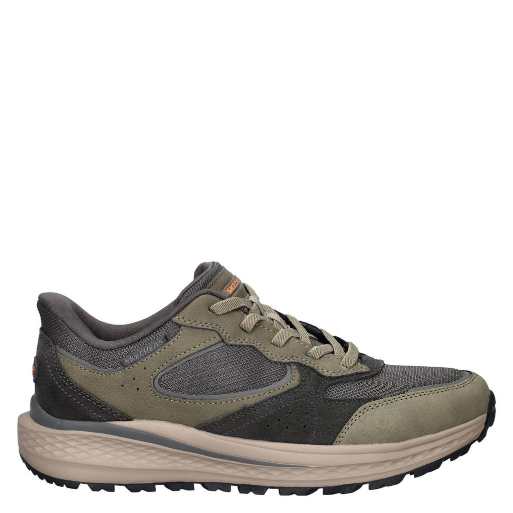 Groen en grijze heren Skechers sneakers van nylon met veters