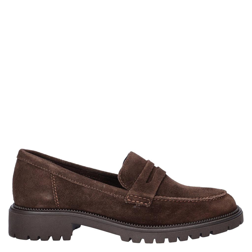 Bruine dames Tamaris suède loafers