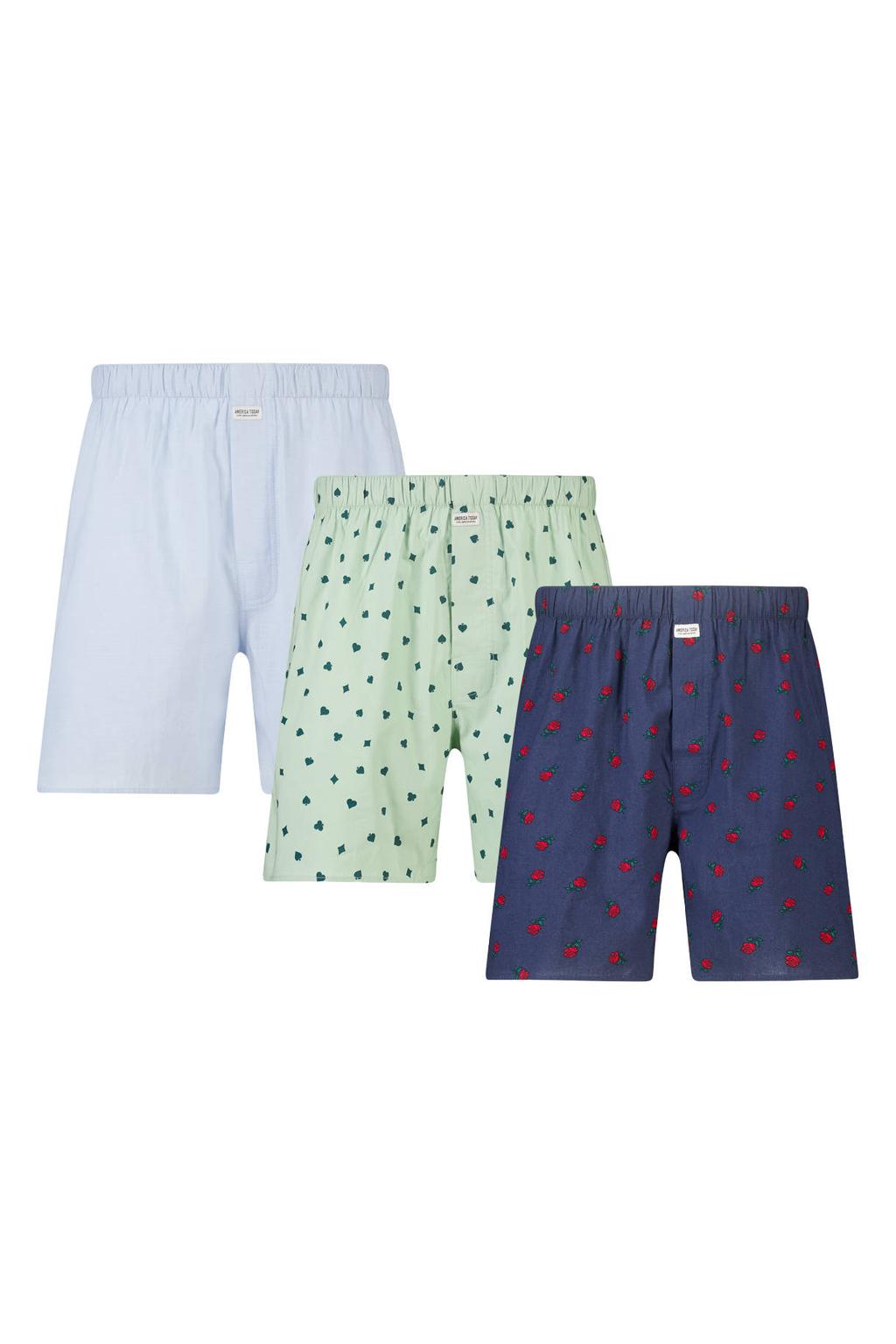 America Today wijde boxershorts (set van 3)