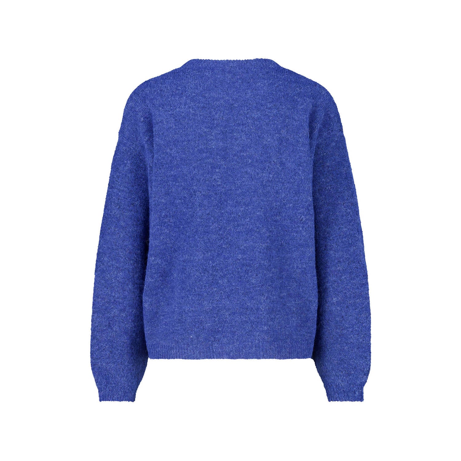 America Today gebreide gemêleerde trui met wol blauw