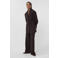 AMAYA Amsterdam wide leg broek - donkerbruin