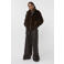 AMAYA Amsterdam faux fur jas - donkerbruin
