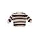 Z8 newborn gestreepte sweater - donkerbruin/zand
