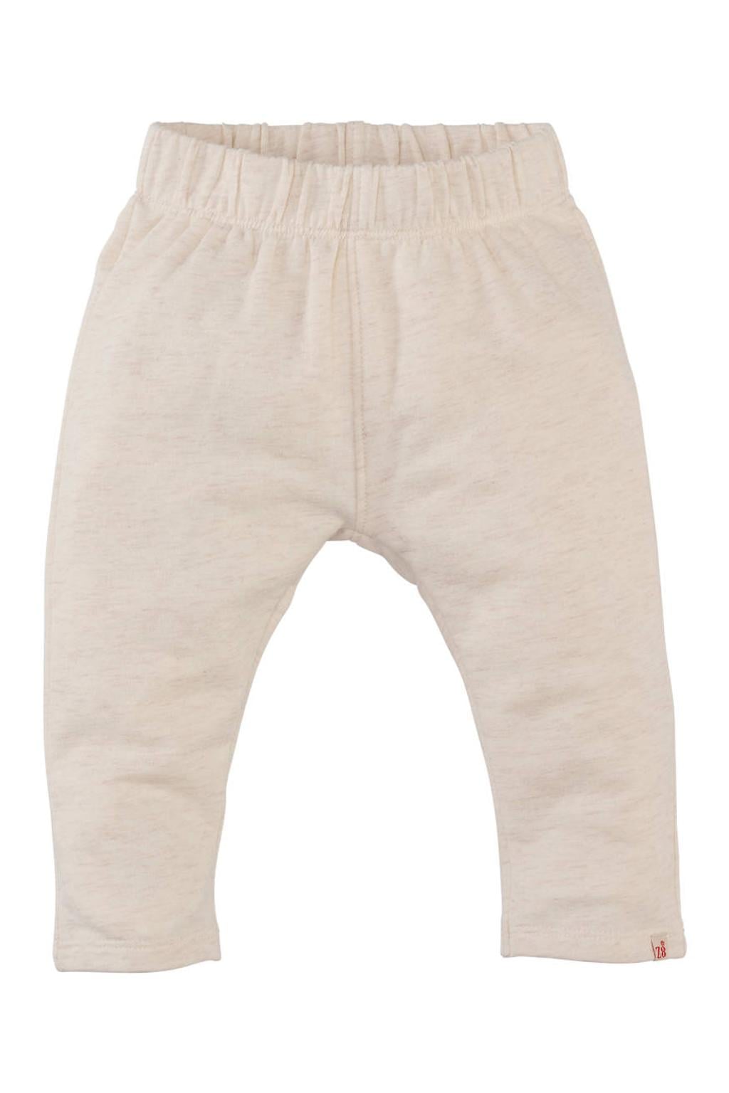 Zandkleurige jongens Z8 newborn katoenen babybroek met elastische tailleband