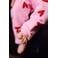 Z8 newborn legging met hartjes - lichtroze/rood