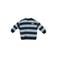 Z8 newborn gestreepte sweater - donkerbruin/lichtblauw