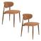 Housecraft Living Noor Eetkamerstoelen Terracotta - Set van 2