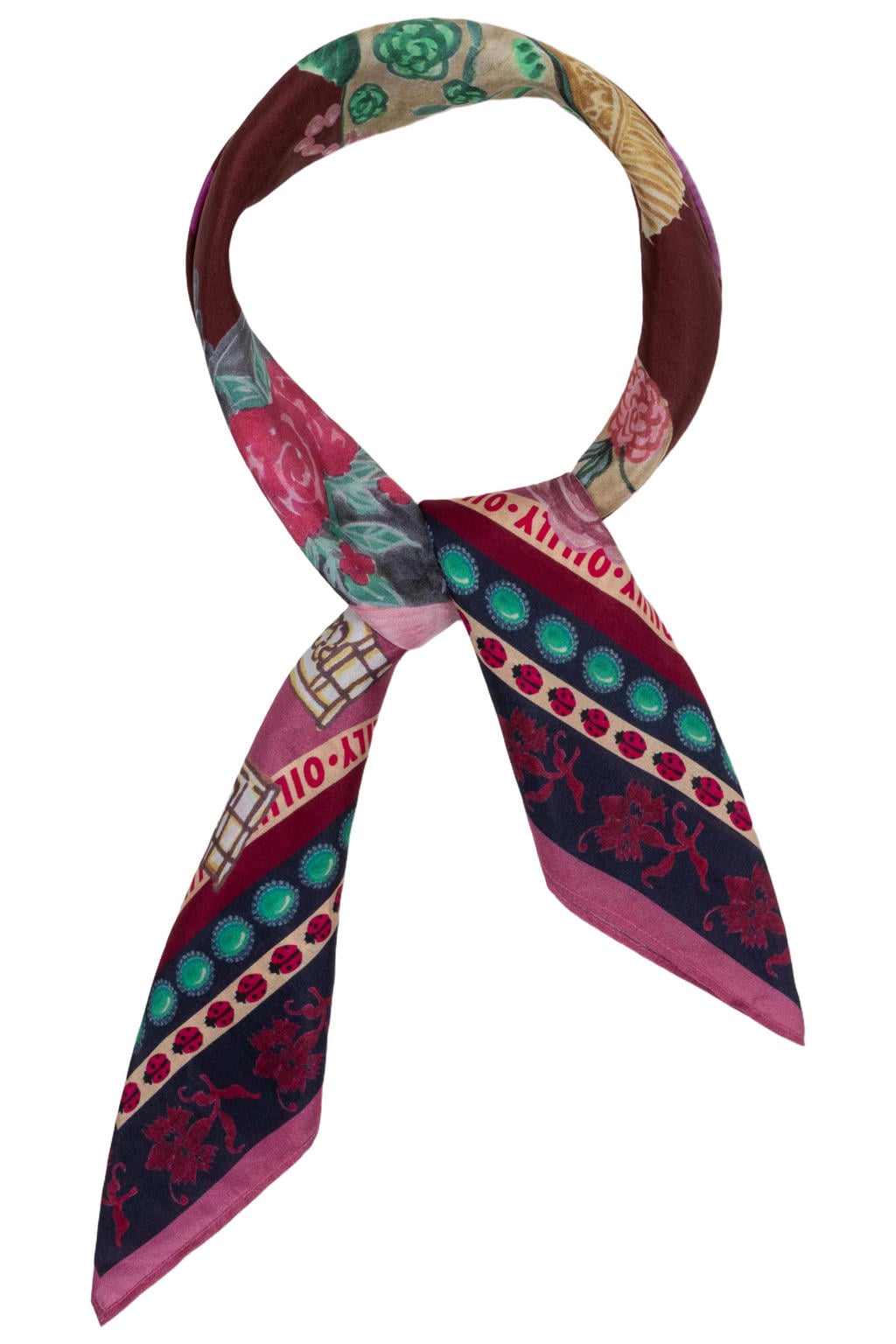 Oilily sjaaltje Apheria bordeauxrood