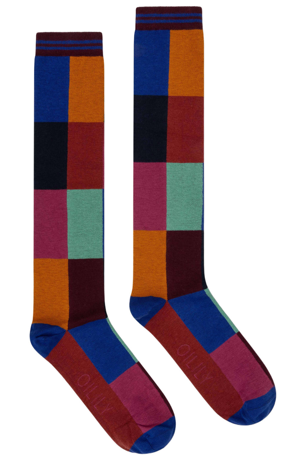 Oilily geruite kniekousen Asocks multi