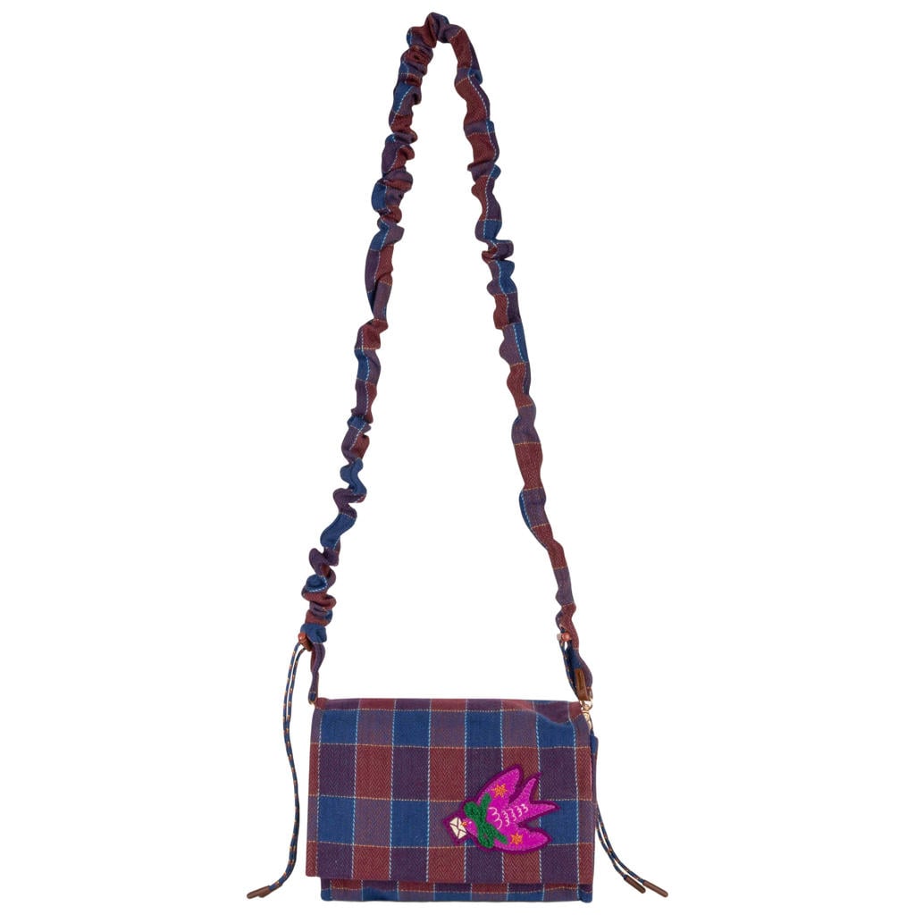 Oilily crossbody tas Frankie blauw/donkerrood