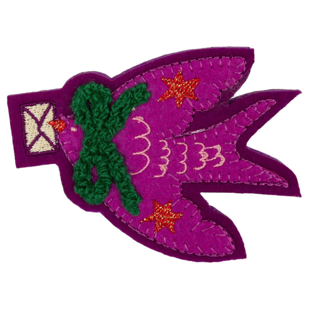Oilily broche Colombe paars