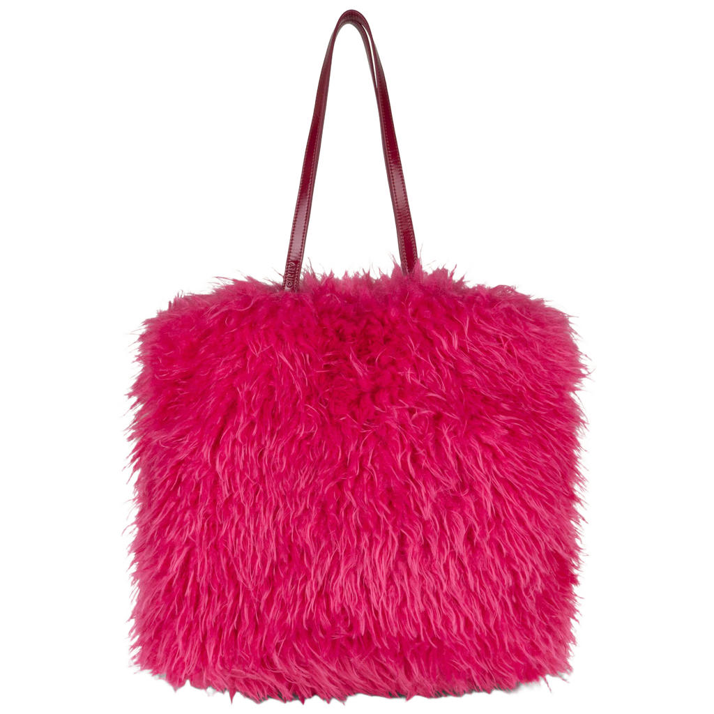 Oilily shopper Solange van imitatiebont roze
