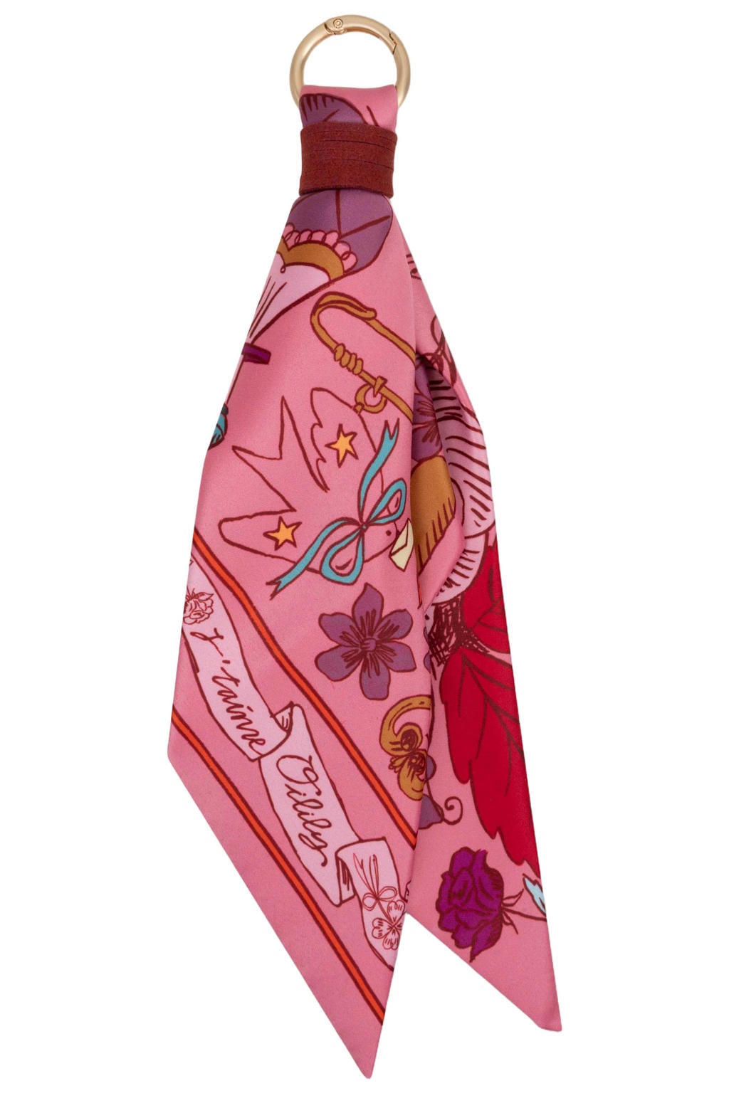 Oilily sleutelhanger Scarf roze