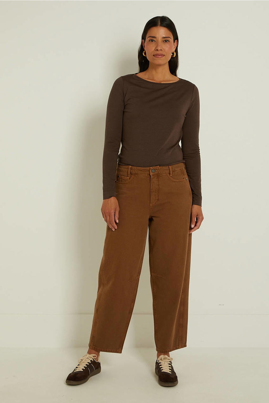 Claudia Sträter barrel jeans - camel