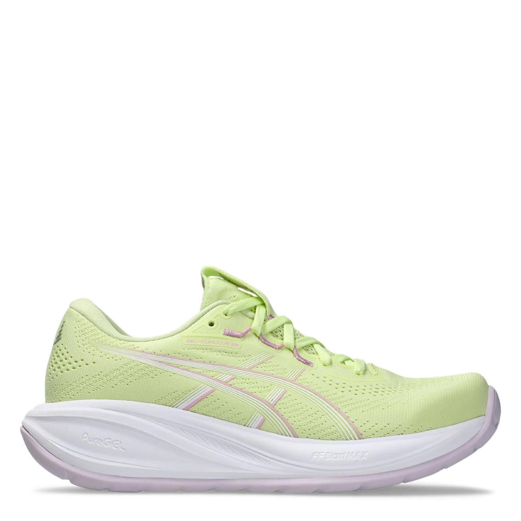 ASICS Gel-Cumulus 28 mesh hardloopschoenen - geel/lila