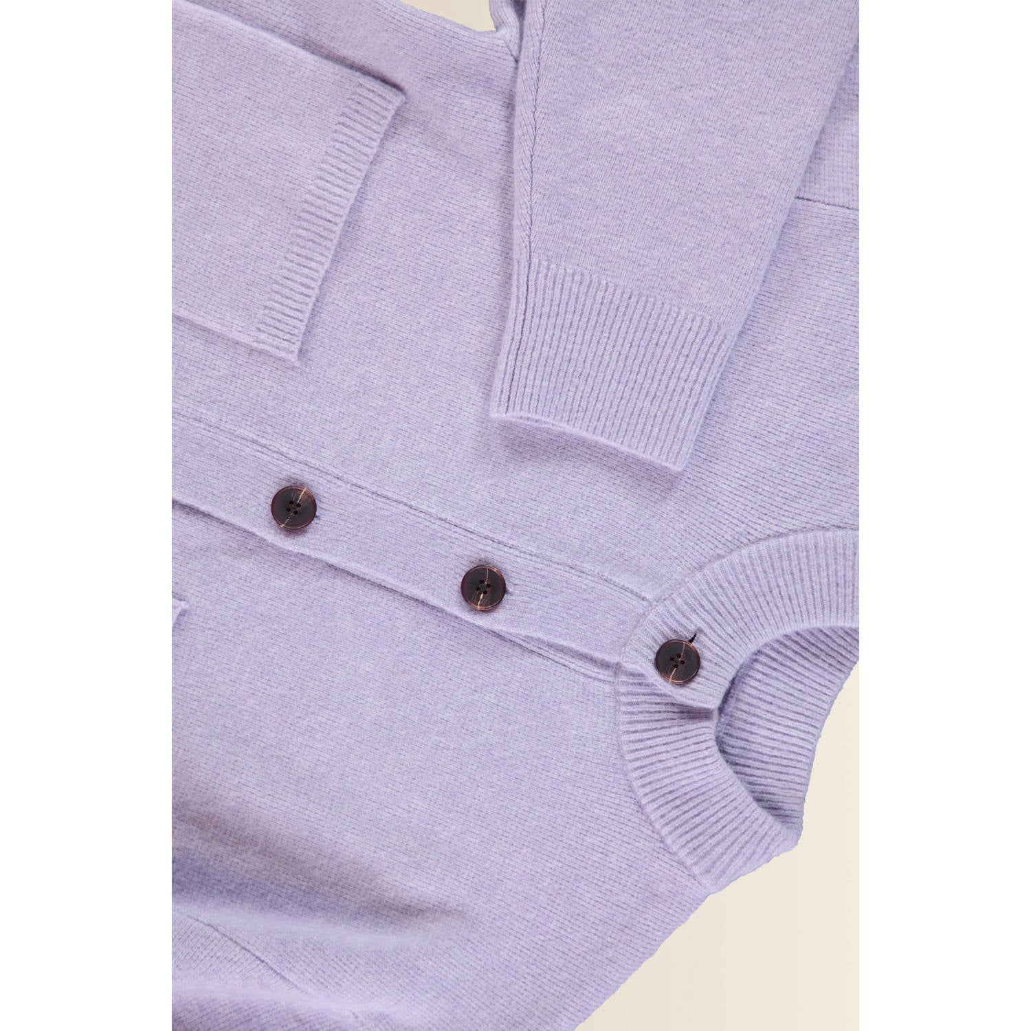 Expresso gebreid vest lila