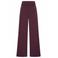 Expresso travelstof high waist wide leg broek - roodbruin