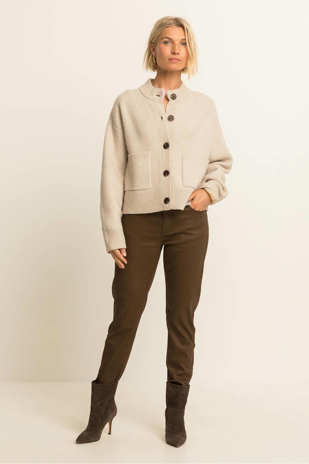 Expresso slim fit jeans - donkerbruin