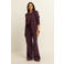 Expresso wide leg broek - aubergine