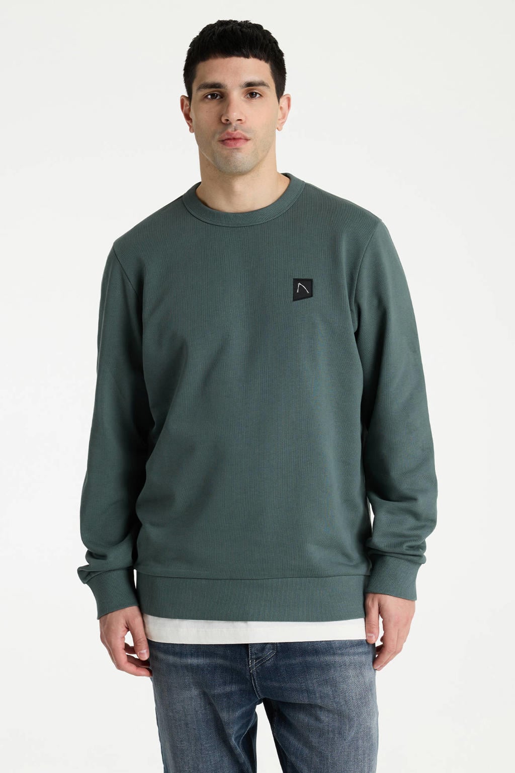 CHASIN' regular fit sweater - balsam groen