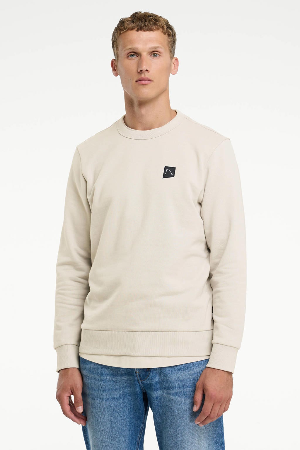 CHASIN' Toby regular fit sweater - silver birch